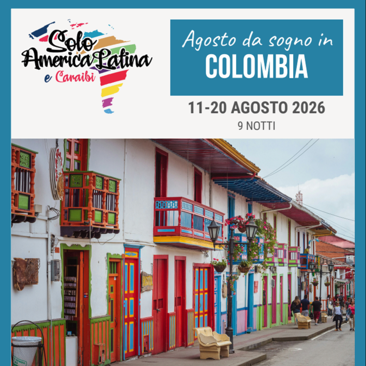 SOLO AMERICA LATINA: COLOMBIA 11 AGOSTO TOUR ALMA COLOMBIANA