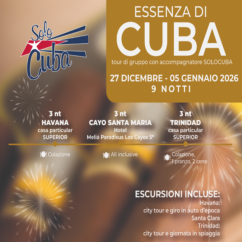 SOLOCUBA: CAPODANNO ESSENZA DI CUBA