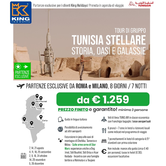 KING HOLIDAYS: TUNISIA STELLARE
